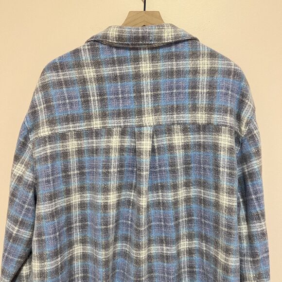 NWT American Eagle AE Go Big Beach Flannel Plaid Shirt Women's Size XL - Picture 10 of 10